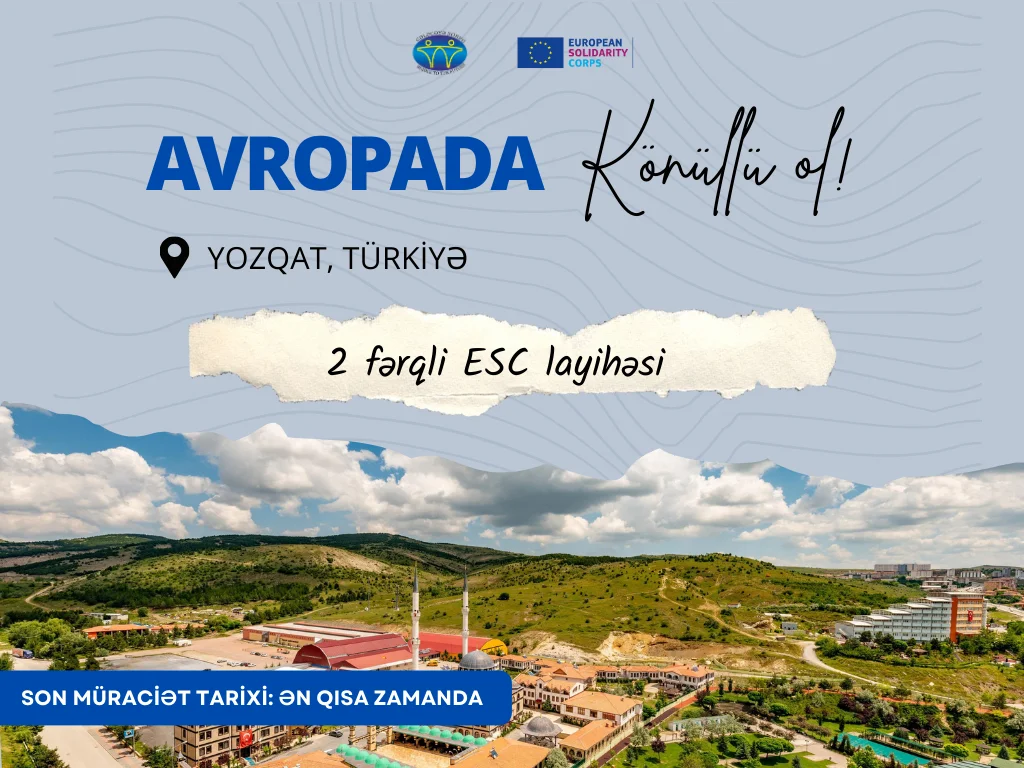 Türkiyədə 2 fərqli Avropa Həmrəylik Korpusu ESC könüllülük layihəsi