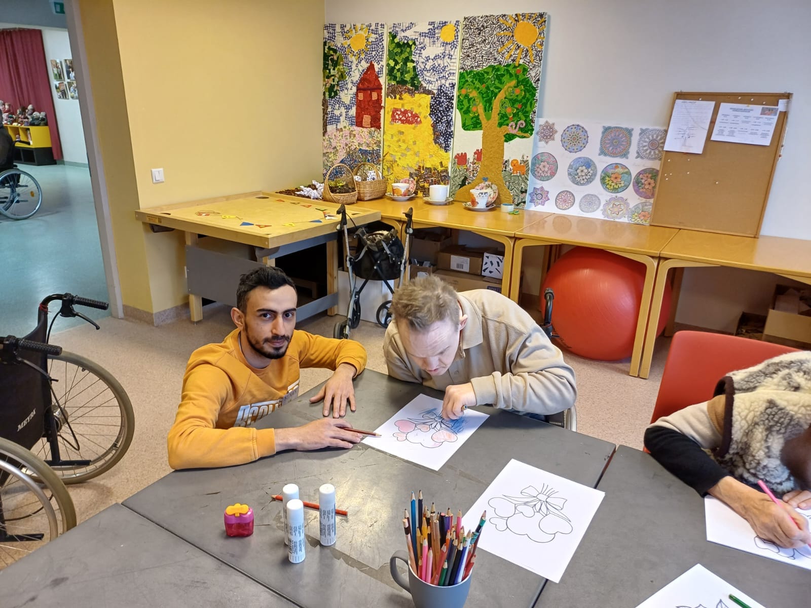 Our local young volunteer participating in an international volunteering project.